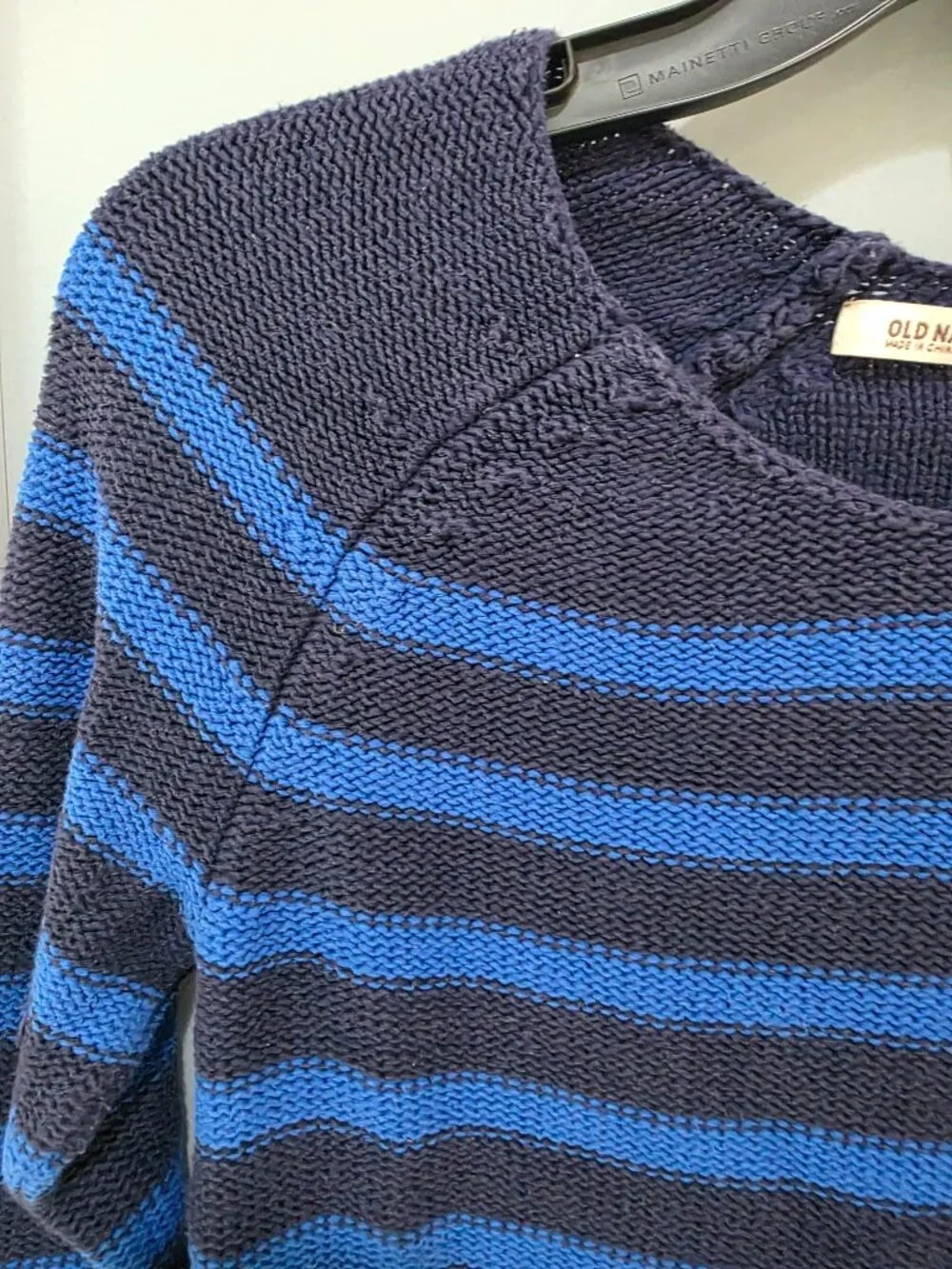 Old Navy Striped‎ Sweater – Women’s Small Blue & Navy Long Sleeve Pullover - Picture 3 of 10
